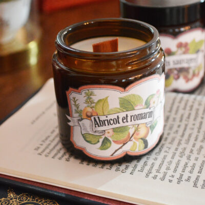 Bougie parfumée Abricot et romarin