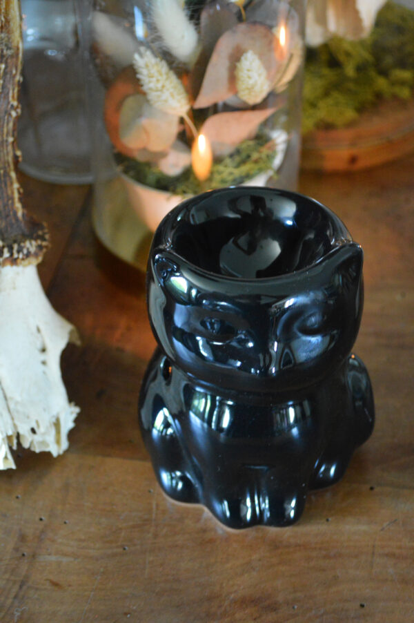 Brûleur pour fondant parfumé, Chat noir – Image 3