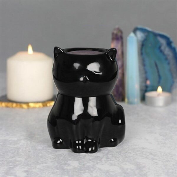 Brûleur pour fondant parfumé, Chat noir – Image 4
