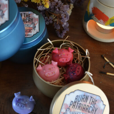 Coffret de fondants parfumés, Burn the patriarchy