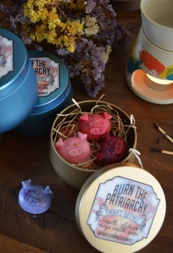 Coffret de fondants parfumés, Burn the patriarchy