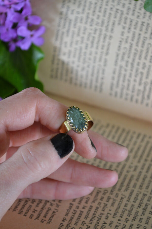 Bague Fragment Sylvestre, cyanite verte – Image 3