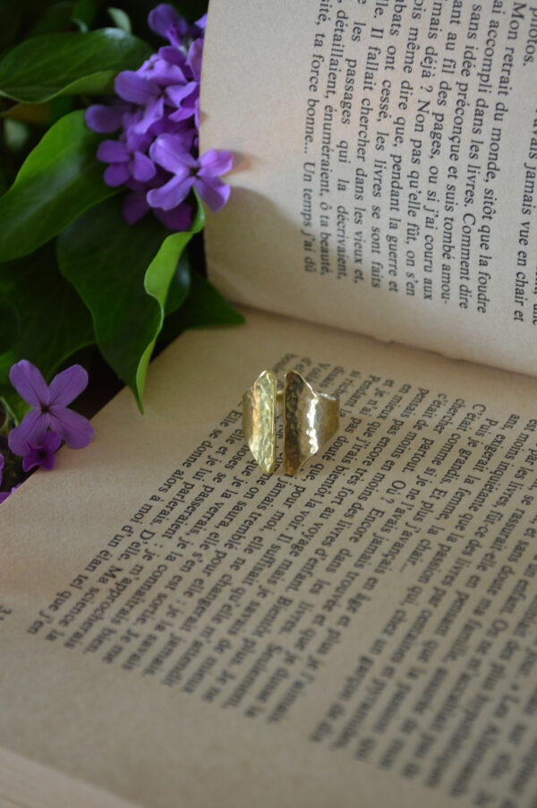 Bague martelée symétrique – Image 3