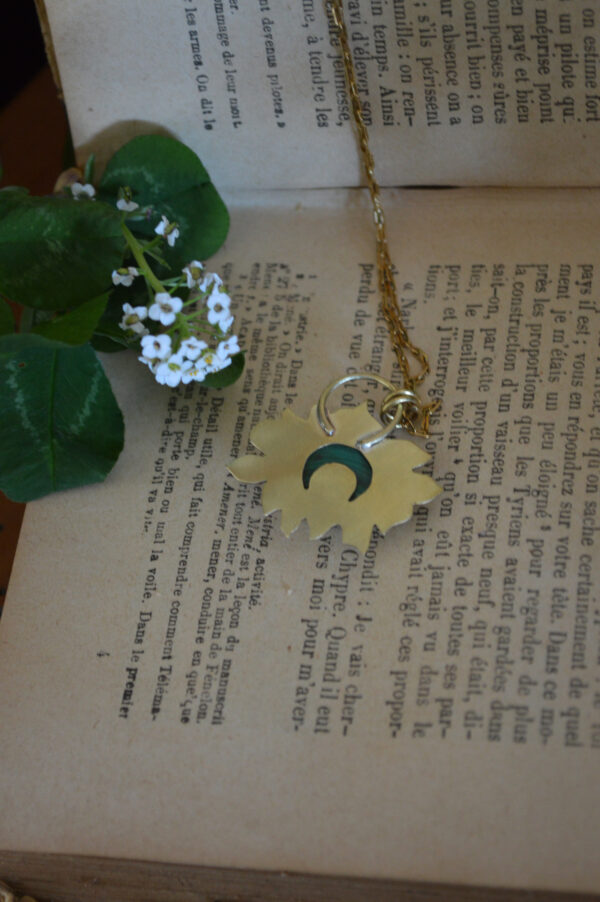 Pendentif solaire et malachite – Image 4