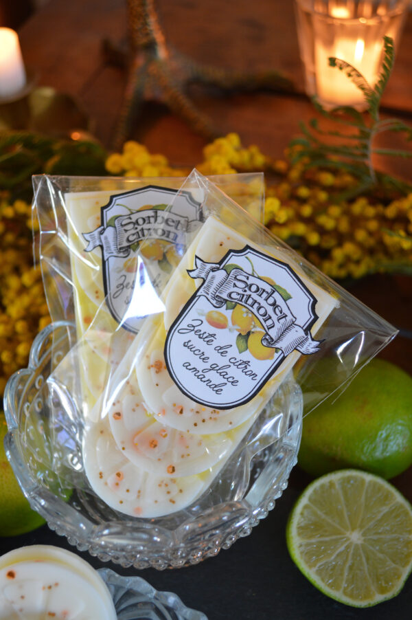 Tablette de fondant parfumé, Sorbet Citron – Image 3