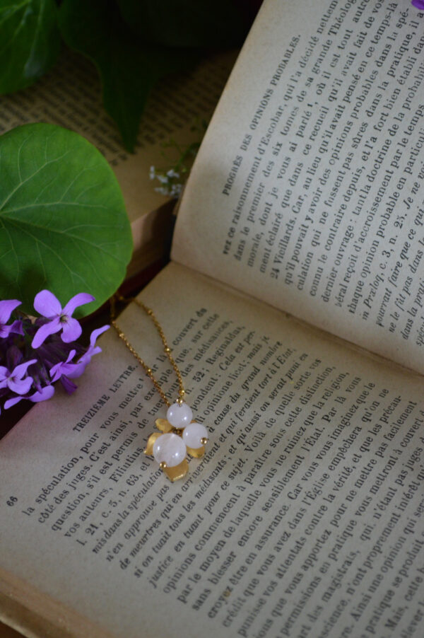 Pendentif Baies sylvestres, quartz rose – Image 4