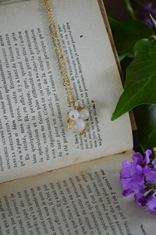 Pendentif Baies sylvestres, quartz rose – Image 2