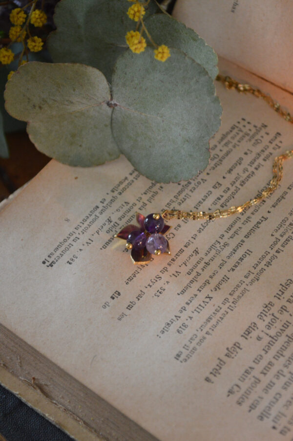 Pendentif Baies sylvestres, améthyste