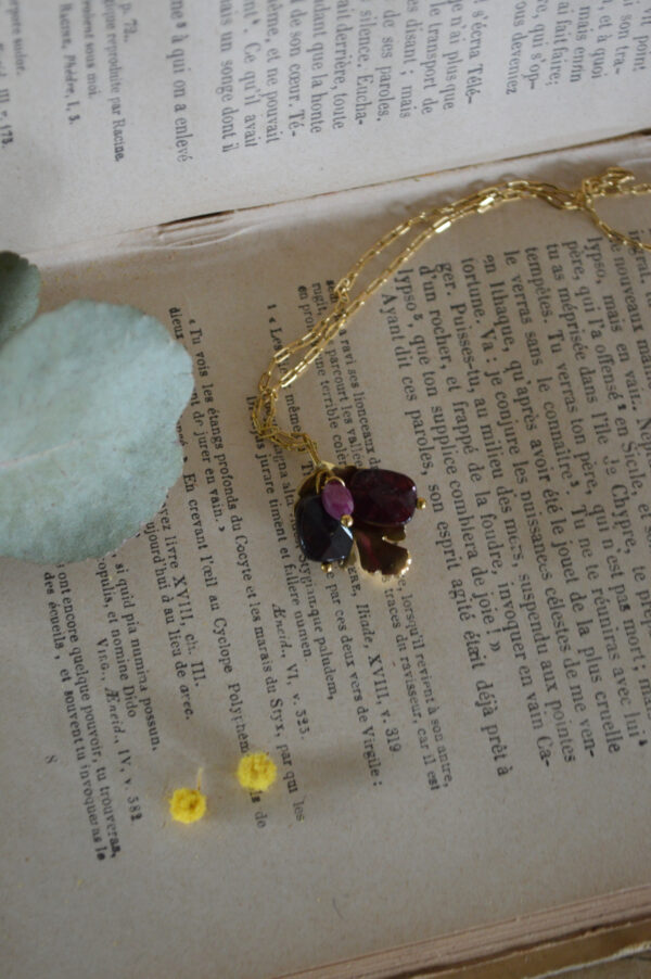 Pendentif Baies sylvestres, grenat et rubis – Image 3
