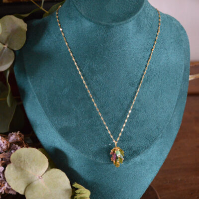 Pendentif Baies sylvestres, rubis zoïsite