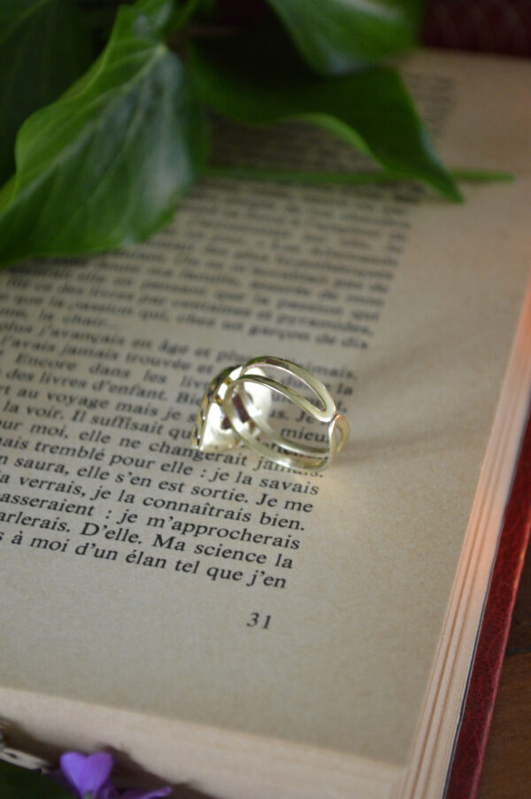 Bague Larme de nymphe, quartz fraise – Image 5