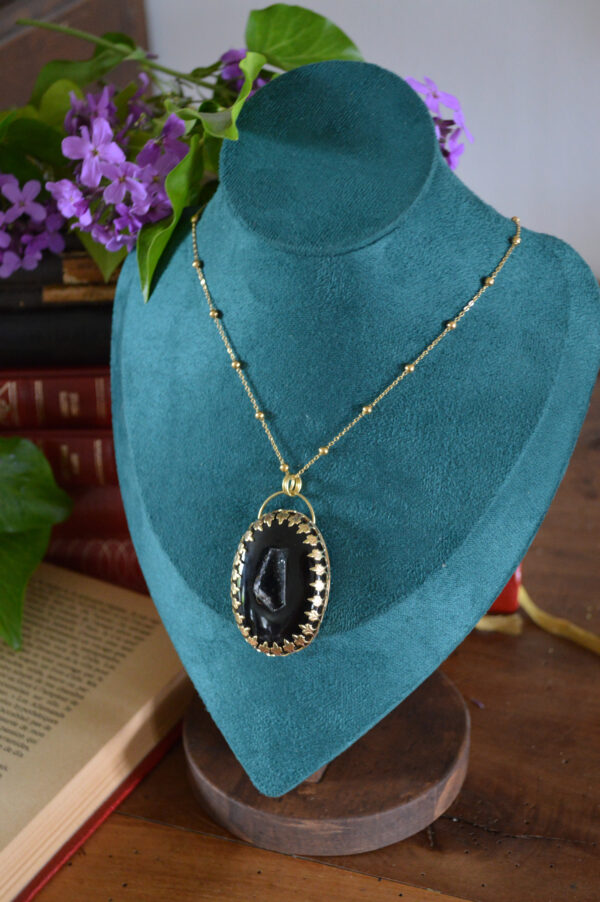 Pendentif Sous la Montagne, Onyx druzy – Image 3