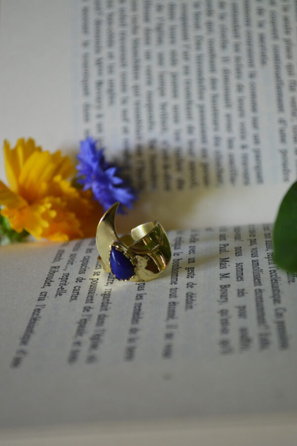 Bague Chant Lunaire, lapis lazuli – Image 2