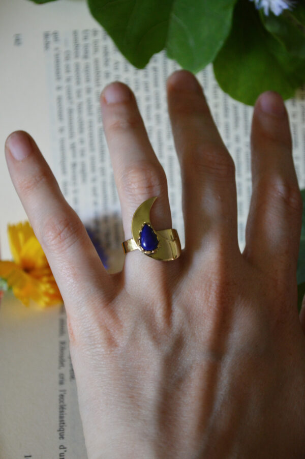 Bague Chant Lunaire, lapis lazuli – Image 5