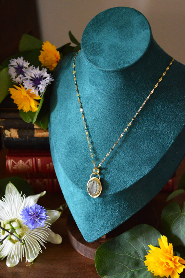 Pendentif La Voie des Méliades, préhnite – Image 2