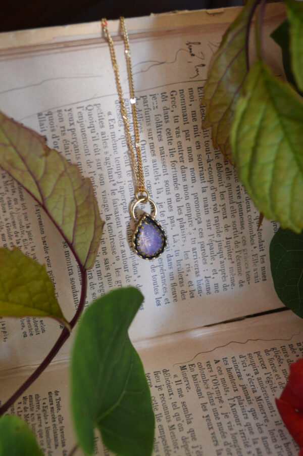 Pendentif Larme de Jupiter, quartz lavande – Image 4