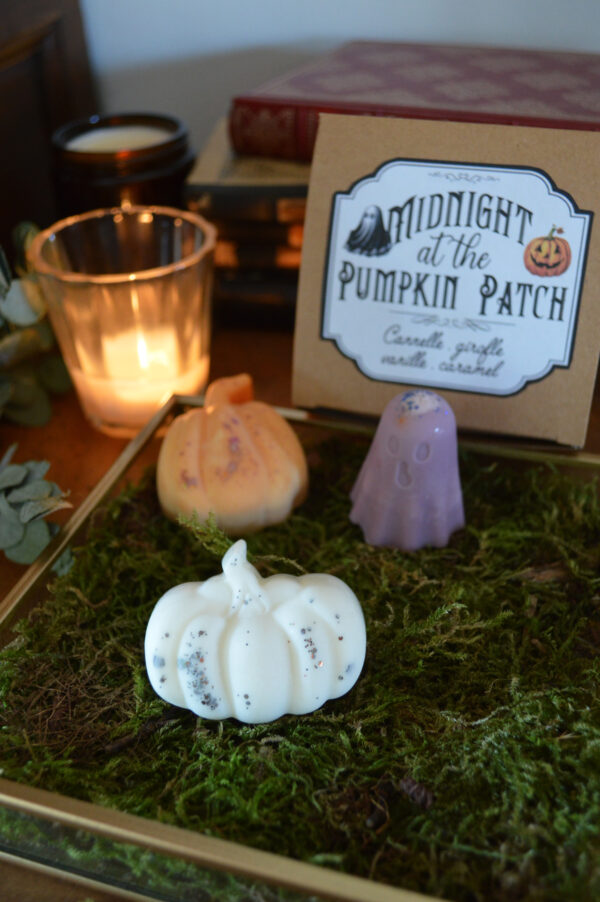 [Précommande] Box Halloween - Fondants parfumés et boucles d'oreille citrouille – Image 5