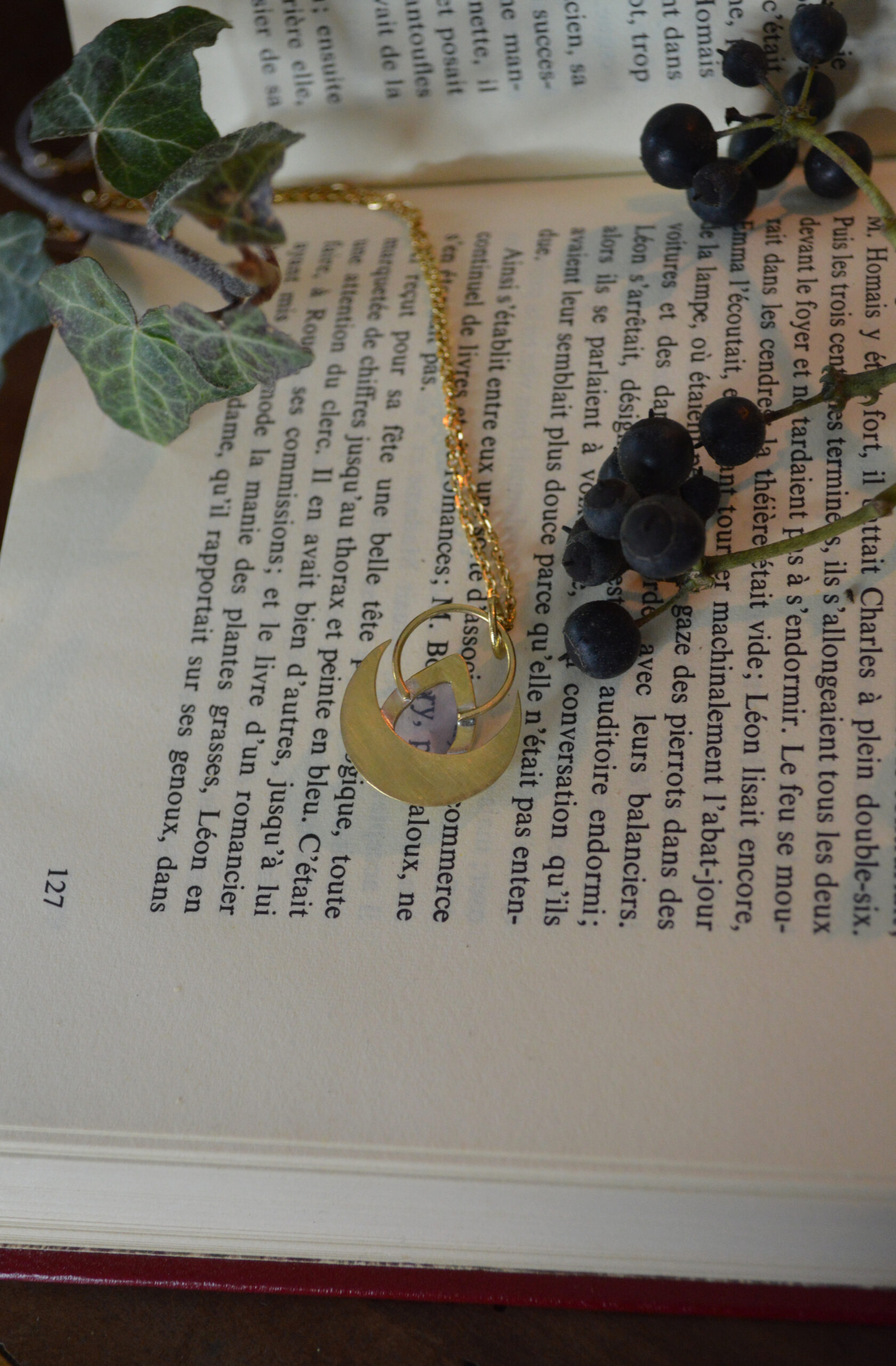 Pendentif Séléné, quartz lavande – Image 5