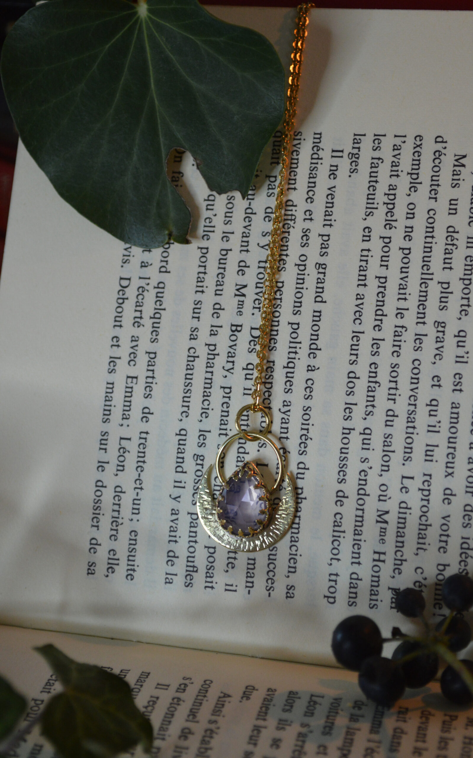Pendentif Séléné, quartz lavande – Image 3