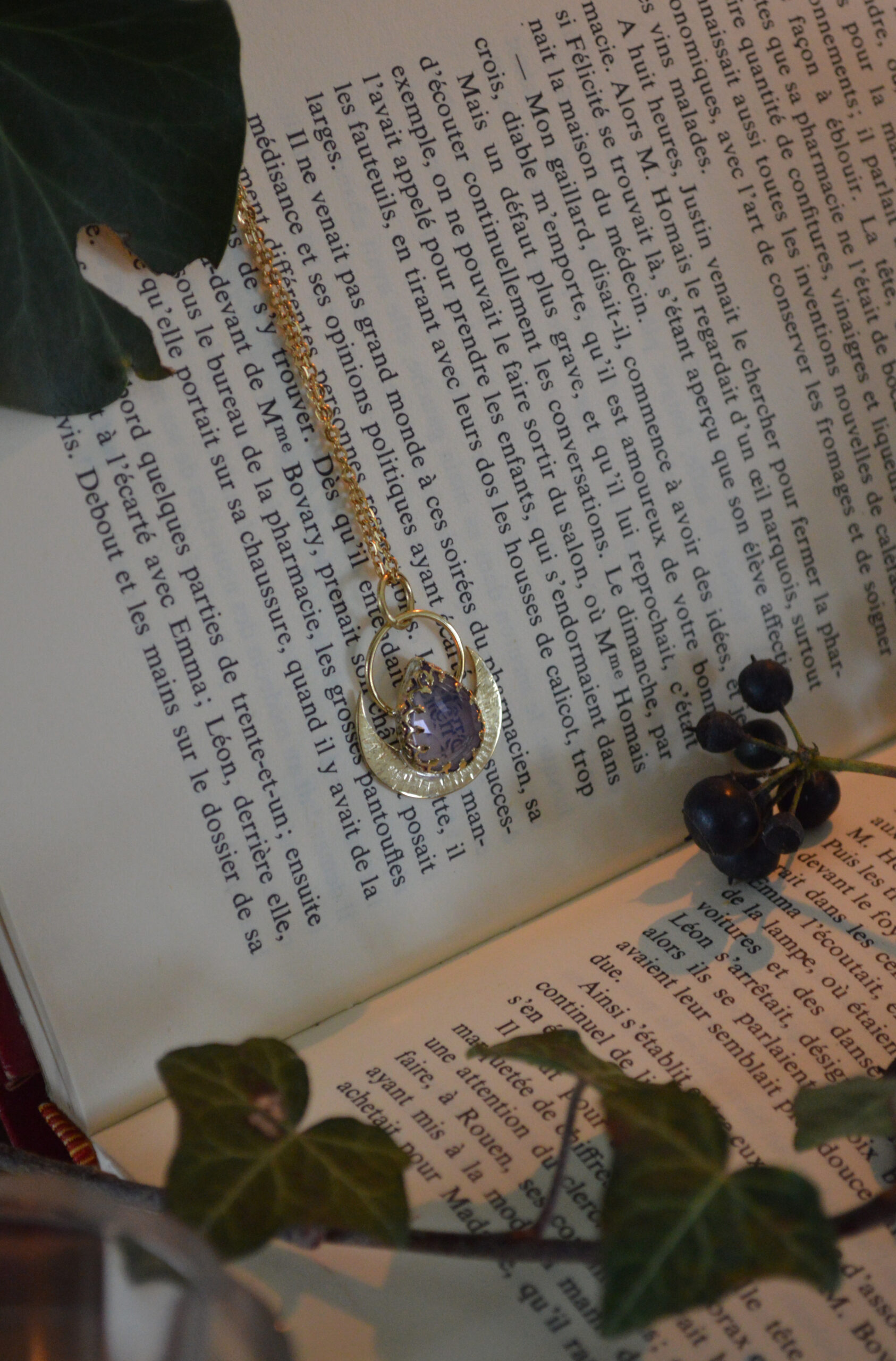 Pendentif Séléné, quartz lavande – Image 4