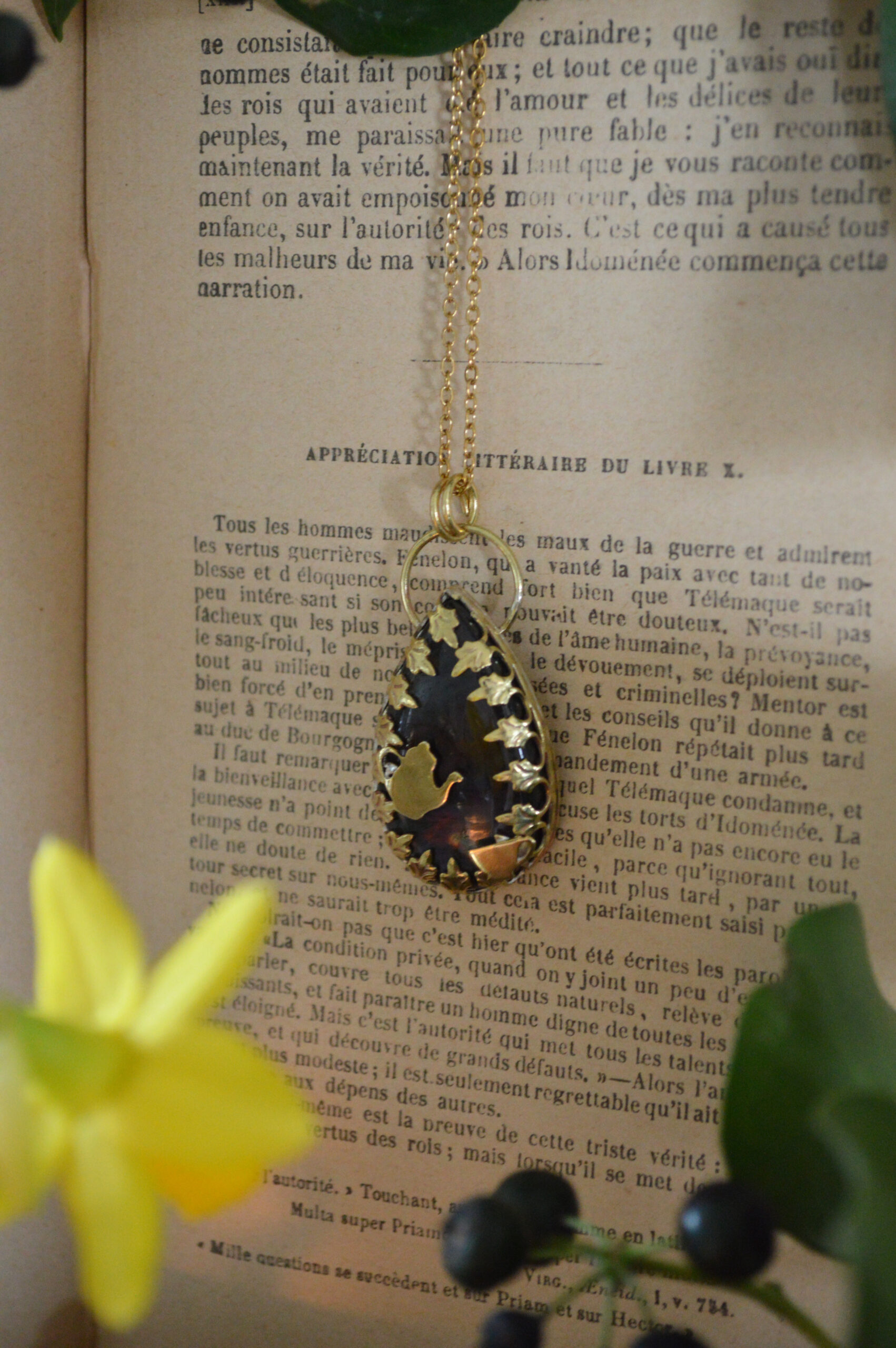 Pendentif A l'Heure du Thé, Labradorite violette – Image 2