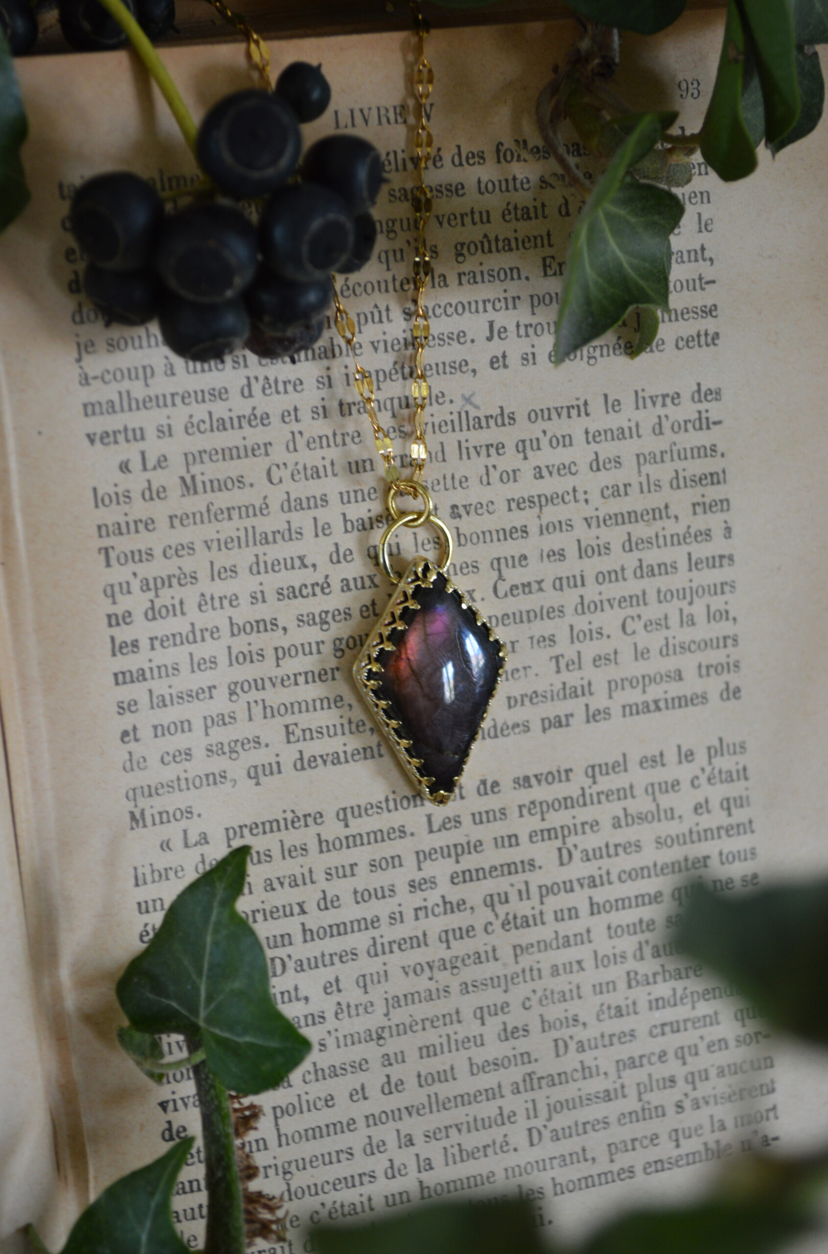 Pendentif L'Echange, Labradorite violette – Image 2