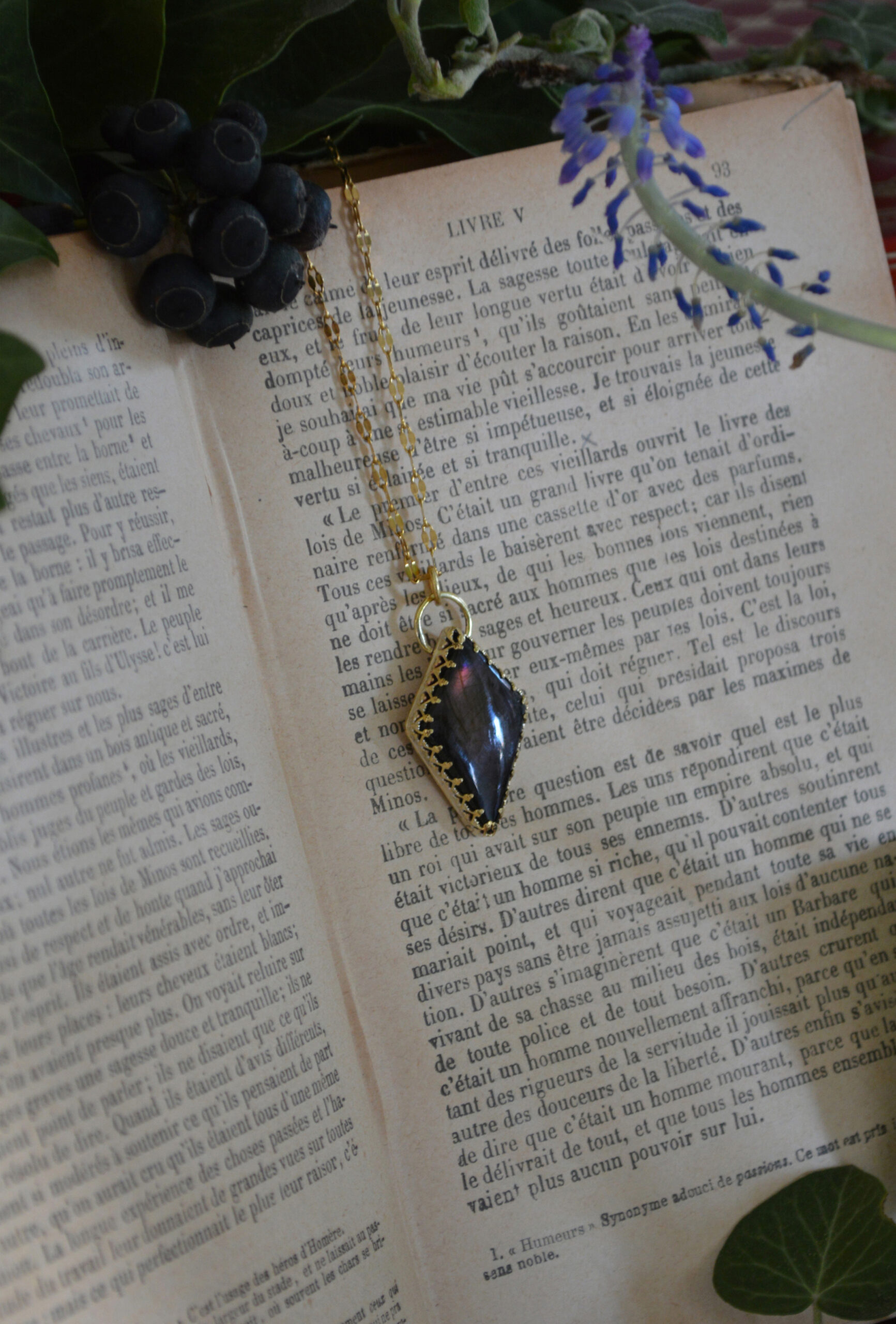 Pendentif L'Echange, Labradorite violette – Image 4