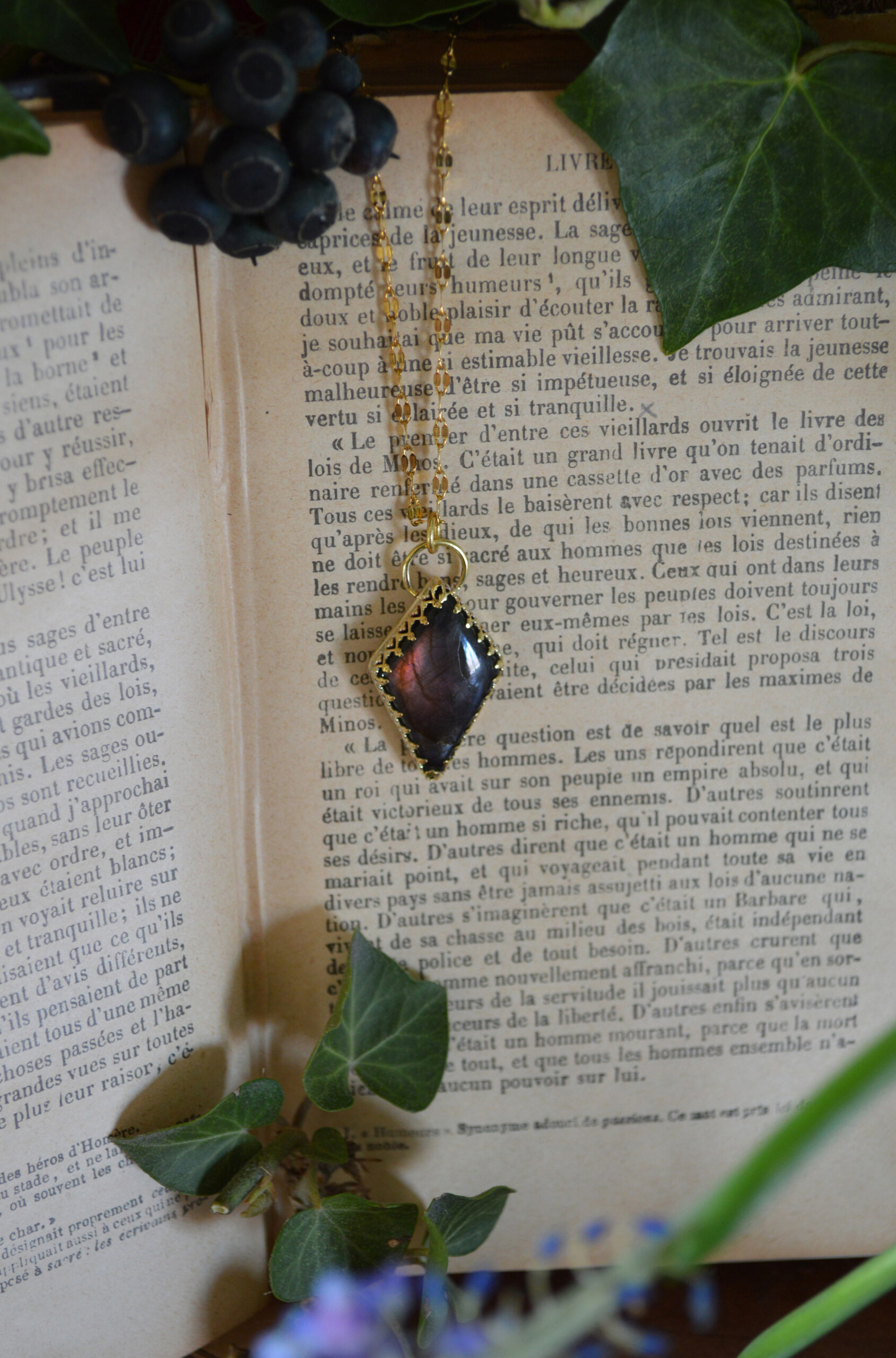 Pendentif L'Echange, Labradorite violette – Image 5