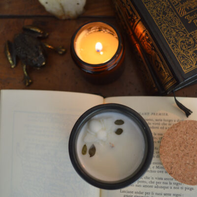 Bougie parfumée Baron Samedi, pot en céramique