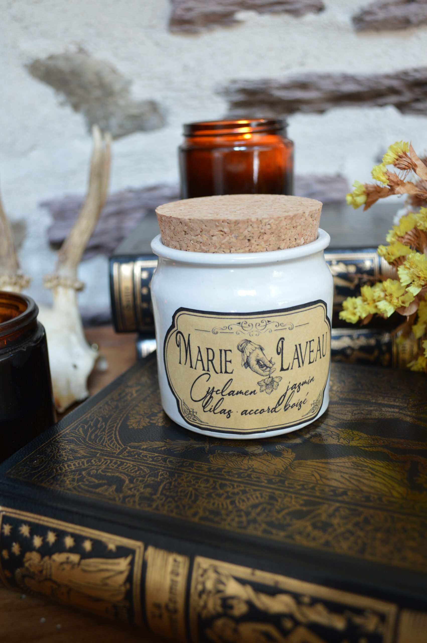 Bougie parfumée Marie Laveau, pot en céramique – Image 4